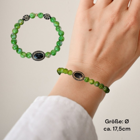 Perlenarmband Grün