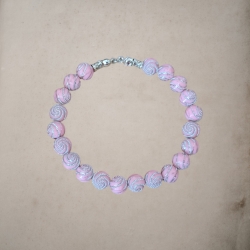 Perlenarmband Rosa