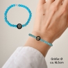 Perlenarmband Türkis