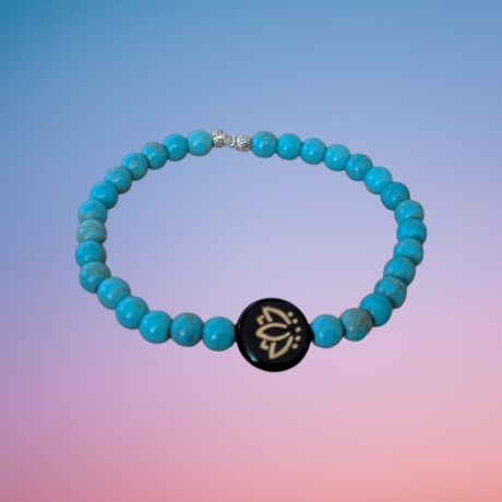 Perlenarmband Türkis