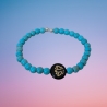 Perlenarmband Türkis