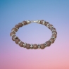 Perlenarmband Braun
