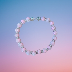 Perlenarmband Rosa