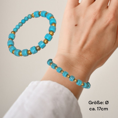 Perlenarmband Türkis