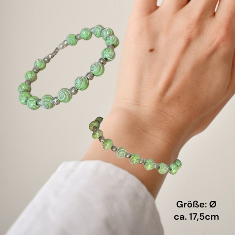 Perlenarmband Grün