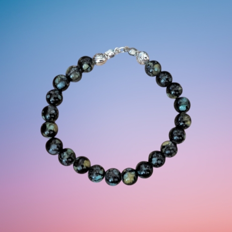 Perlenarmband Schwarz