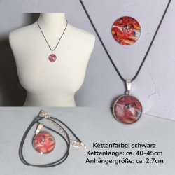 Kette Edelstahlanhänger mit Motivstein