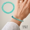 Perlenarmband Türkis