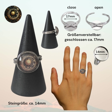 Schmuckset mit Motivstein