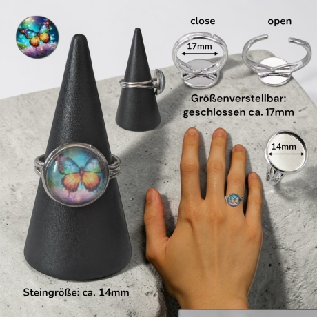 Schmuckset mit Motivstein