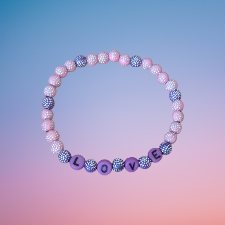 Perlenarmband LOVE