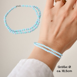 Elastisches Perlenarmband 2 Reihen