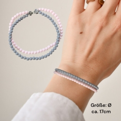 Elastisches Perlenarmband 2 Reihen