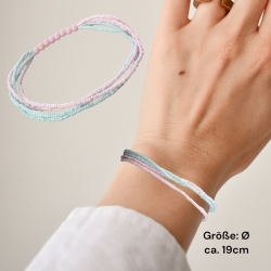 Elastisches Perlenarmband 4 Reihen