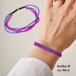 Elastisches Perlenarmband 4 Reihen