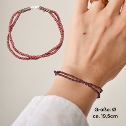 Elastisches Perlenarmband 2 Reihen