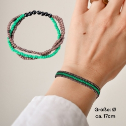 Elastisches Perlenarmband 3 Reihen