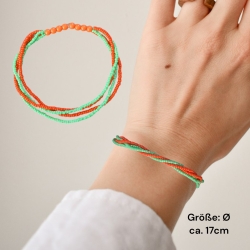 Elastisches Perlenarmband 4 Reihen