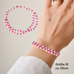 Elastisches Perlenarmband 2 Reihen