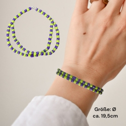 Elastisches Perlenarmband 2 Reihen