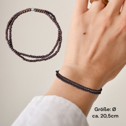 Elastisches Perlenarmband 2 Reihen