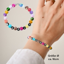 Perlenarmband HAPPY