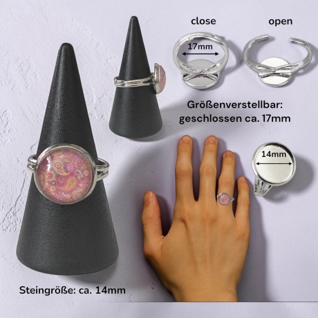 Schmuckset mit Motivstein