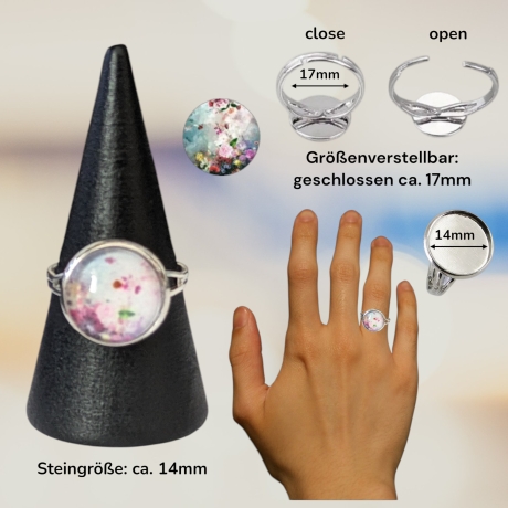 Schmuckset mit Motivstein