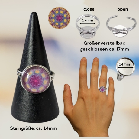 Schmuckset mit Motivstein