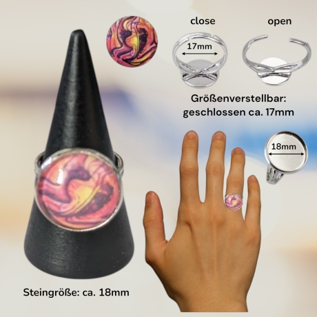 Schmuckset mit Motivstein