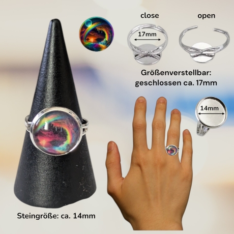 Schmuckset mit Motivstein