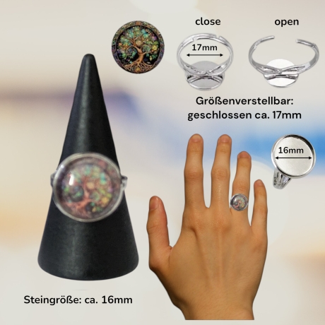 Schmuckset mit Motivstein