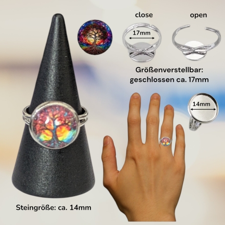 Schmuckset mit Motivstein