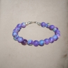 Perlenarmband Lila