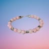 Perlenarmband Rosa