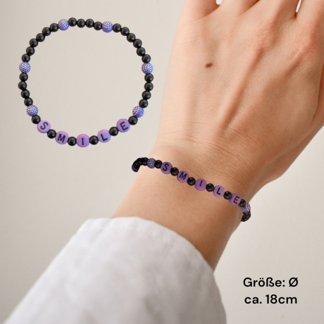 Perlenarmband SMILE