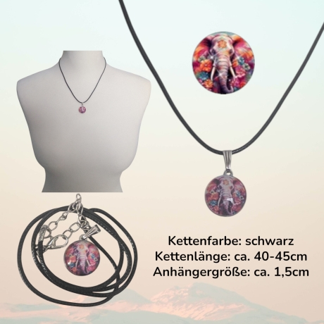 Schmuckset mit Motivstein