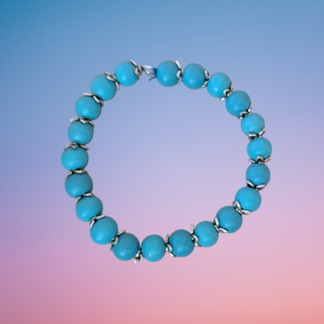 Perlenarmband Türkis