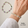Perlenarmband Blumenmuster