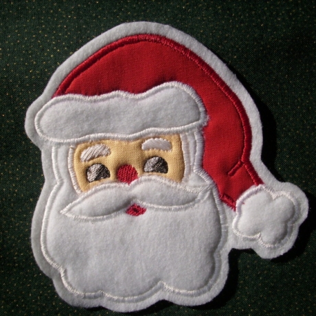 Applikation/Aufnäher Nikolaus, Weihnachtsmann