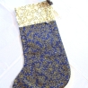 Nikolausstiefel mit Perlenhängern blau-gold von Hobbyhaus