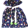Nikolaussäckchen in blau mit Kindermotiven von Hobbyhaus