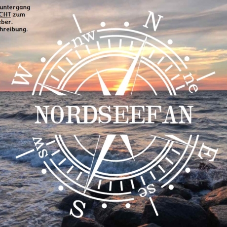 Aufkleber Kompass Nordseefan
