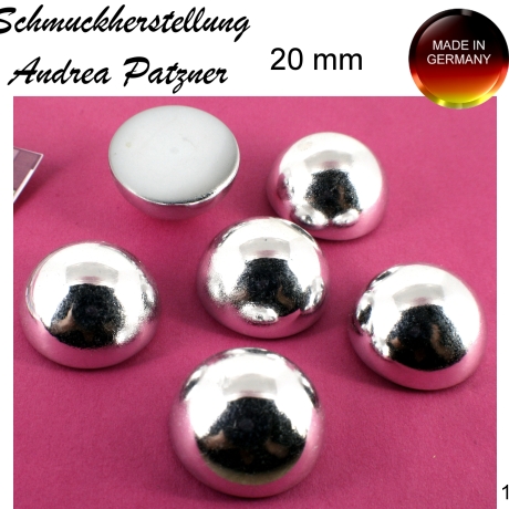 Acryl Cabochon silver ca. 20 mm