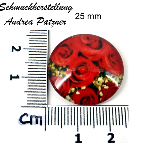 Cabochon Blumen, Pfauenfeder, Schneeflocke