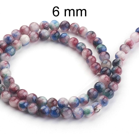 Perlen, Perle, persische Jade ca 6 mm