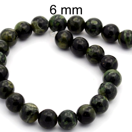 Perlen, Perle, Kambada Jaspis ca 6 mm
