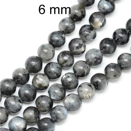 Perlen, Perle, Labradorit ca 6 mm