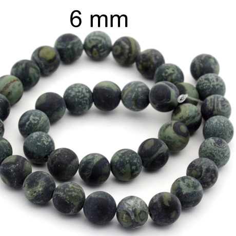 Perlen, Perle, afrikanischer Kambaba Jaspis ca 6 mm