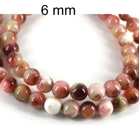 Perlen, Perle, persische Jade ca 6 mm